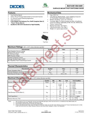 1N4148W-7-F datasheet  